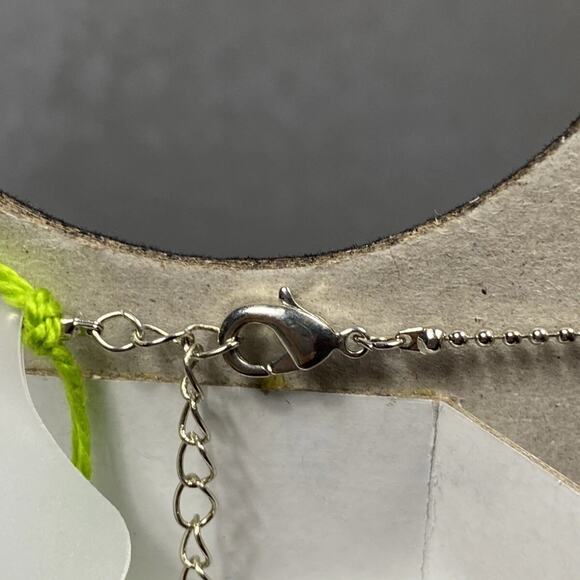 Handmade Statement Pendant Necklace – Pink Feathers, Rhinestones, Quote “I Make - Picture 7 of 7